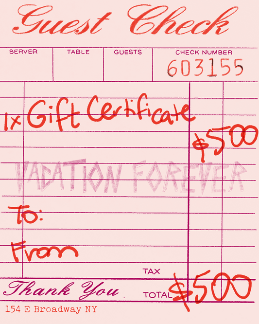 Vacation Forever Gift Card